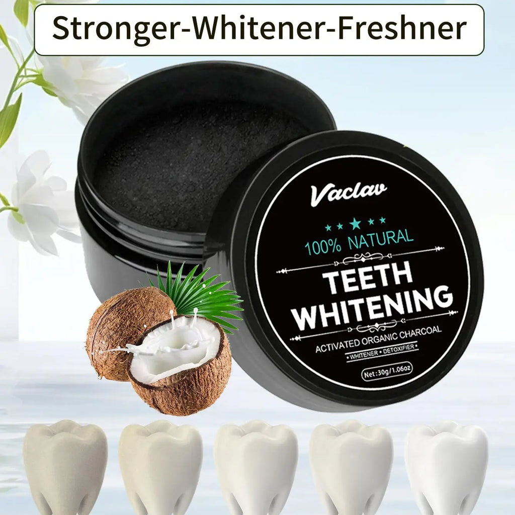 Vaclav Activated Charcoal Teeth Whitening Powder, 100% Natural Coconut Shell Activated Charcoal powder